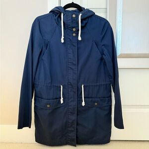 Noisy May Navy Blue Hooded Jacket (Size Small)
